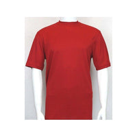 Men Dressy T - Shirt Log - In Uomo Soft Crew Neck Silky Short Sleeves 218 Red - J.Valintin Men's Wear Legend - 2199