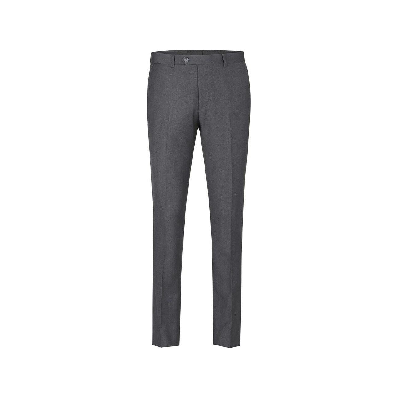 Men Flat Front Suit Separate Pants Slim Fit light Weight Slacks 202 - 1 Charcoal - J.Valintin Men's Wear Legend - 97708