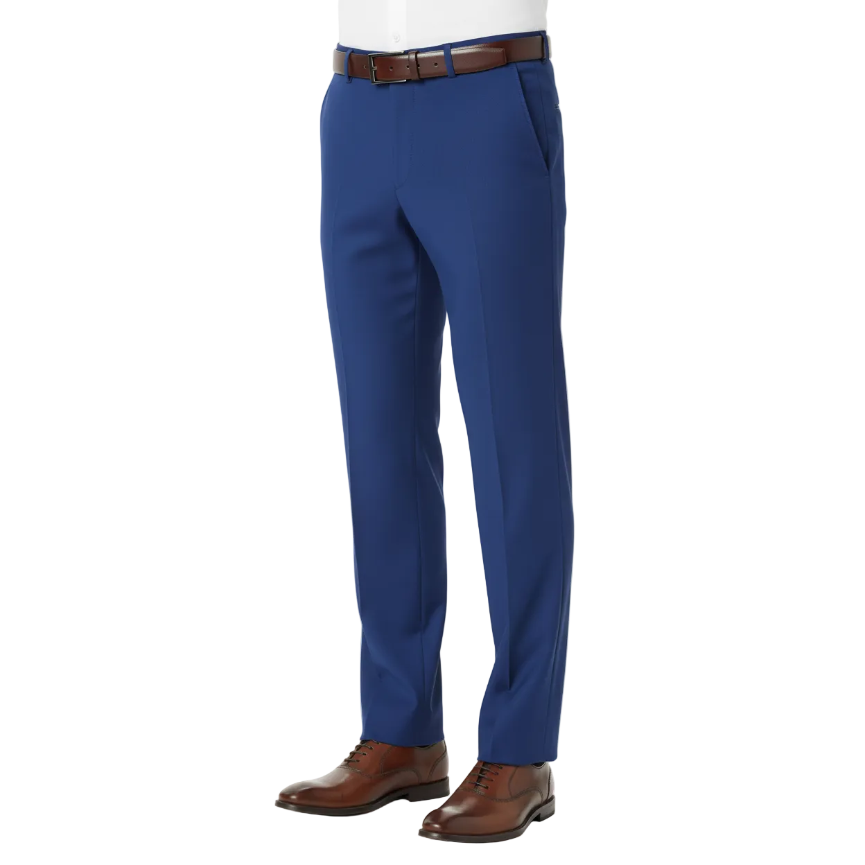 Men's Renoir Flat Front Suit Separate Pants Slim Fit Slacks 201-20 R. Blue