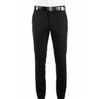 Men Flat Front Suit Separate Pants Slim Fit Soft light Weight Slacks 201 - 1 Black - J.Valintin Men's Wear Legend - 97692