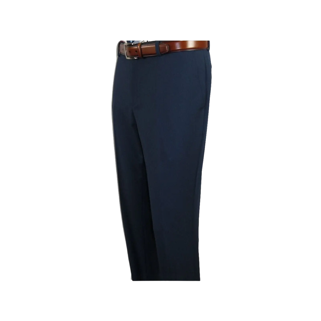 Men Flat Front Suit Separate Pants Slim Fit Soft light Weight Slacks 201 - 19 Navy - J.Valintin Men's Wear Legend - 97700