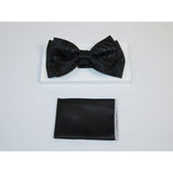 Men Formal Award Bow Tie Hankie Insomnia by Manzini Floral MZS303 Black Gold - J.Valintin Men's Wear Legend - 6904