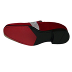 Men Formal shoes After midnight Velvet silver Crystal Slip on 6715 Red/Silver - J.Valintin Men's Wear Legend - 35
