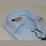 Men Franco Gilberto Shirt Twill Cotton Blend Spread Collar Turkey 5566 - 418 blue - J.Valintin Men's Wear Legend - 13999