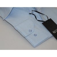 Men Franco Gilberto Shirt Twill Cotton Blend Spread Collar Turkey 5566 - 418 blue - J.Valintin Men's Wear Legend - 13999