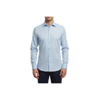 Men Franco Gilberto Shirt Twill Cotton Blend Spread Collar Turkey 5566-418 blue