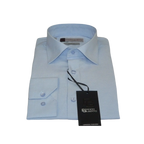 Men Franco Gilberto Shirt Twill Cotton Blend Spread Collar Turkey 5566 - 418 blue - J.Valintin Men's Wear Legend - 13999