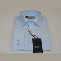 Men Franco Gilberto Shirt Twill Cotton Blend Spread Collar Turkey 5566 - 418 blue - J.Valintin Men's Wear Legend - 13999