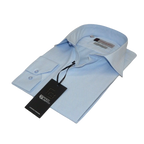 Men Franco Gilberto Shirt Twill Cotton Blend Spread Collar Turkey 5566 - 418 blue - J.Valintin Men's Wear Legend - 13999