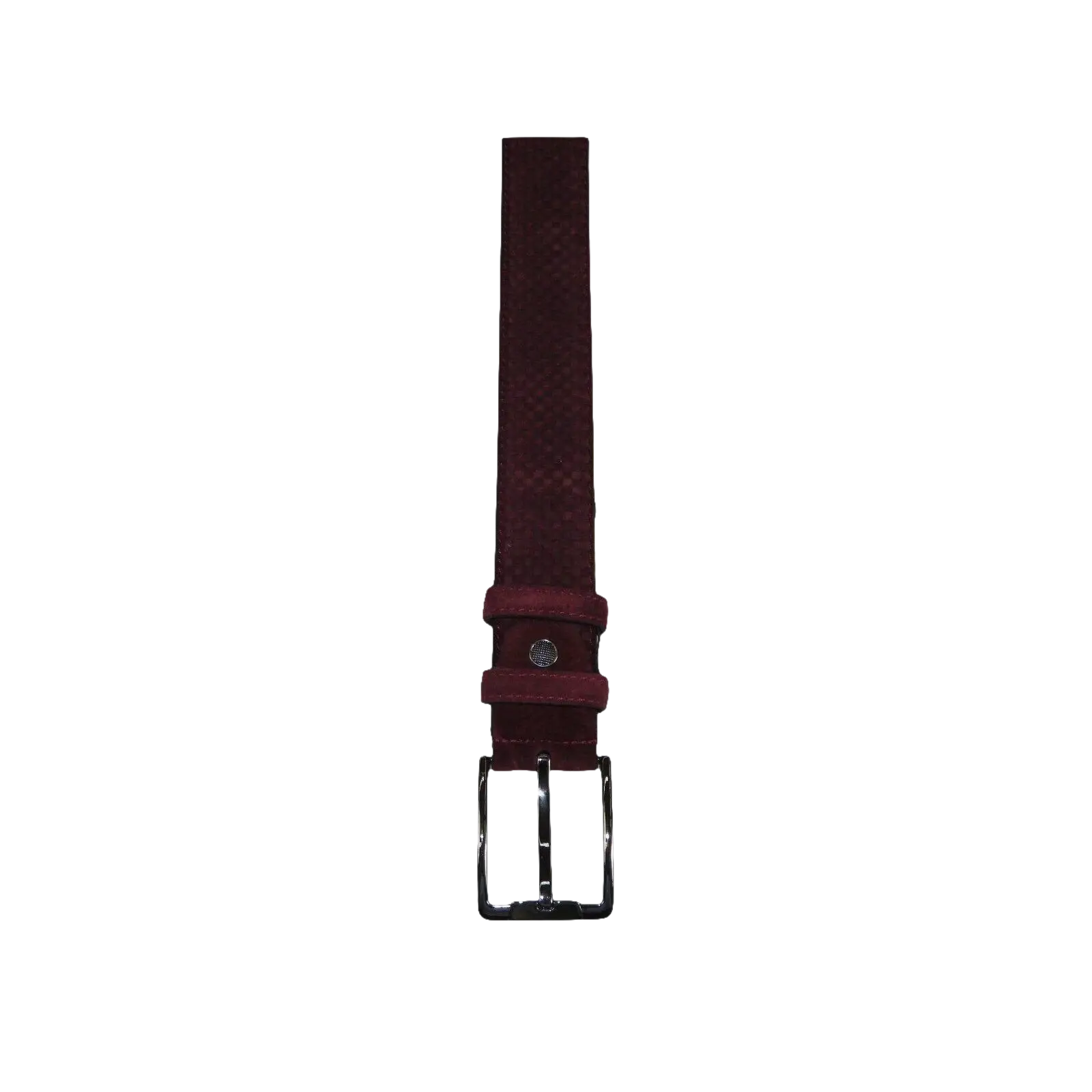 Men Genuine Basket weave Suede Soft Leather Belt PIERO ROSSI Turkey #1002 Wine - J.Valintin Men's Wear Legend - 97285