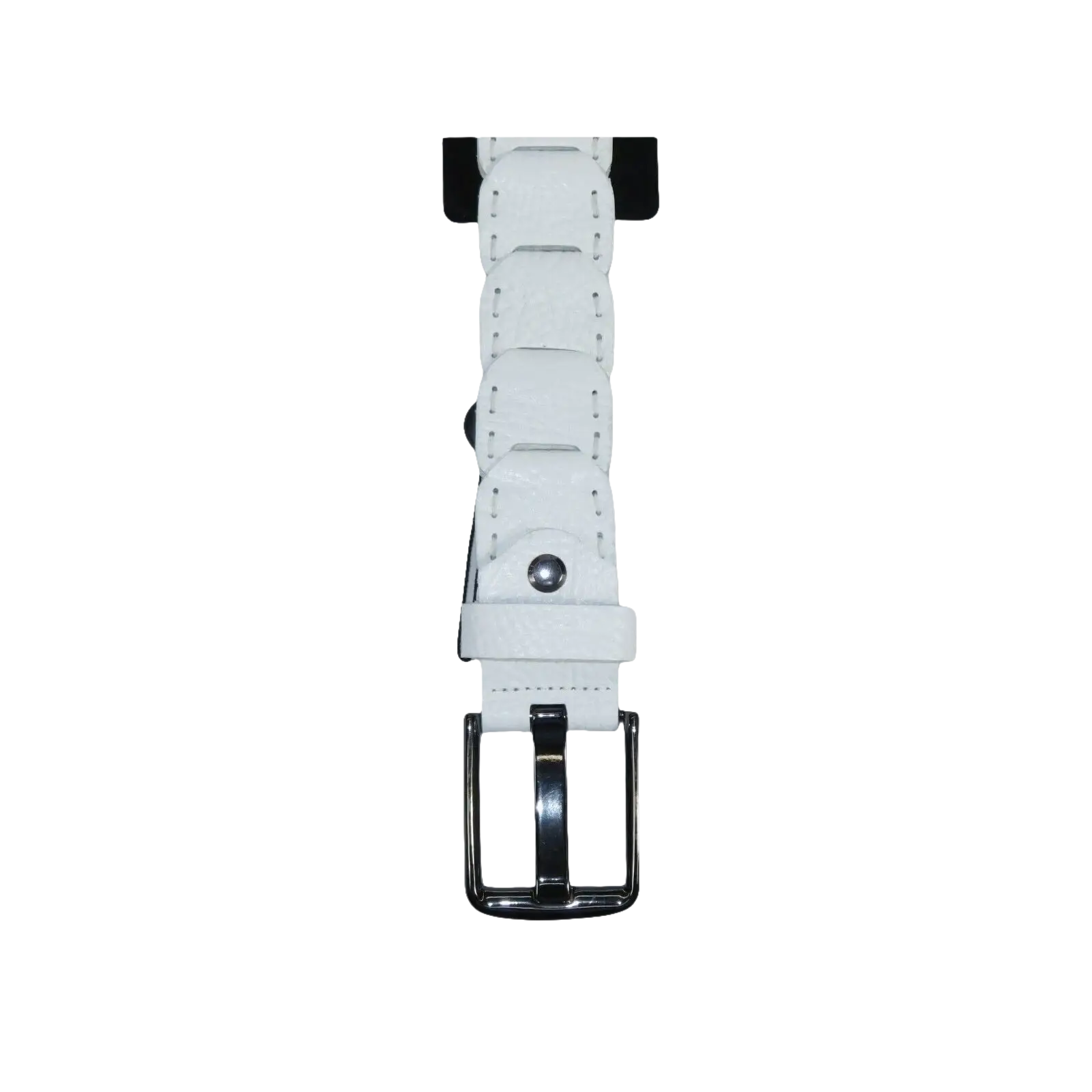 Men Genuine Leather Belt PIERO ROSSI Turkey Crocodile print Hand Stitch 69 White - J.Valintin Men's Wear Legend - 97473