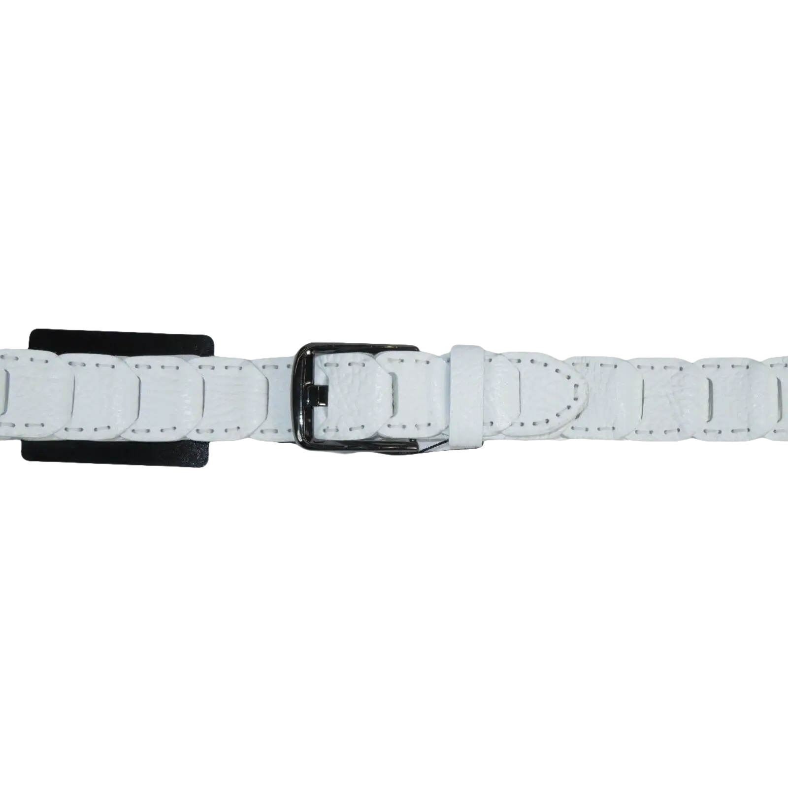 Men Genuine Leather Belt PIERO ROSSI Turkey Crocodile print Hand Stitch 69 White - J.Valintin Men's Wear Legend - 97473