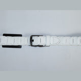 Men Genuine Leather Belt PIERO ROSSI Turkey Crocodile print Hand Stitch 69 White - J.Valintin Men's Wear Legend - 97473