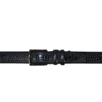 Men Genuine Leather Belt PIERO ROSSI Turkey Crocodile print Stitched 3071 Navy - J.Valintin Men's Wear Legend - 97419