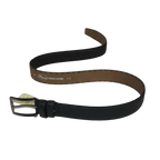 Men Genuine Leather Belt PIERO ROSSI Turkey Full Grain Hand Stitch 301 Black - J.Valintin Men's Wear Legend - 97347