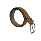 Men Genuine Leather Belt PIERO ROSSI Turkey Full Grain Hand Stitch 301 Cognac - J.Valintin Men's Wear Legend - 97341