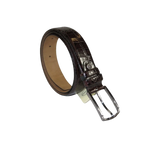 Men Genuine Leather Belt PIERO ROSSI Turkey Soft Crocodile print 1014 Brown - J.Valintin Men's Wear Legend - 97389