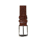 Men Genuine Leather Belt PIERO ROSSI Turkey Soft Crocodile print 1014 Cognac - J.Valintin Men's Wear Legend - 97395