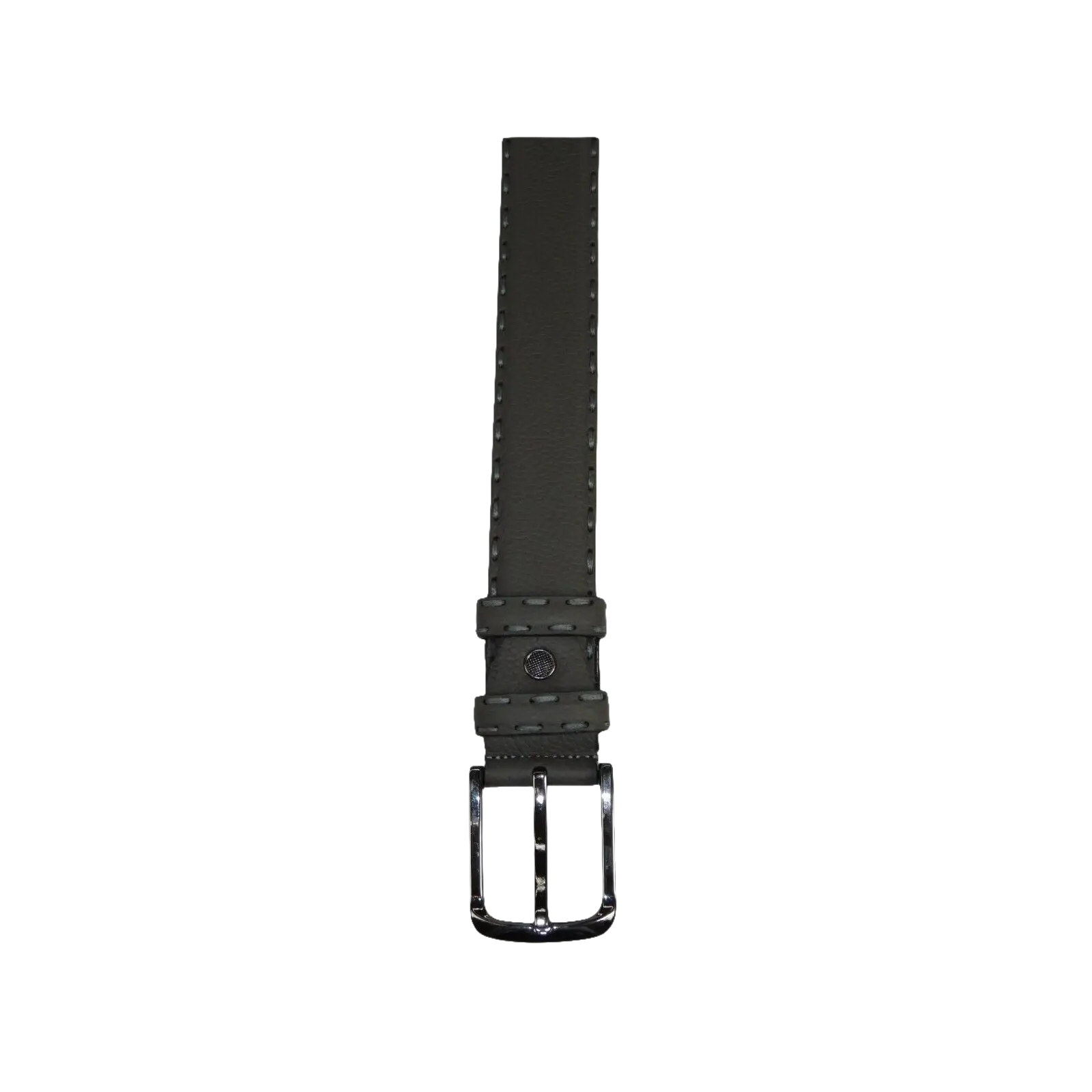 Men Genuine Leather Belt PIERO ROSSI Turkey Soft Full Grain Hand Stitch 301 Gray - J.Valintin Men's Wear Legend - 97365