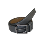 Men Genuine Leather Belt PIERO ROSSI Turkey Soft Full Grain Hand Stitch 301 Gray - J.Valintin Men's Wear Legend - 97365
