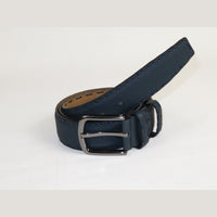 Men Genuine Leather Belt PIERO ROSSI Turkey Soft Full Grain Hand Stitch 301 Navy - J.Valintin Men's Wear Legend - 97353