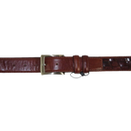 Men Genuine Leather Belt PIERO ROSSI Turkey Soft Full Grain Stitched #137 Cognac - J.Valintin Men's Wear Legend - 97437