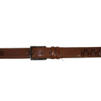 Men Genuine Leather Belt PIERO ROSSI Turkey Soft Full Grain Stitched #139 Cognac - J.Valintin Men's Wear Legend - 97449
