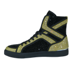 Men High Top Shoes By FIESSO AURELIO GARCIA ,Fancy Rhine stones 2402 Black Gold - J.Valintin Men's Wear Legend - 95011