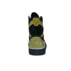 Men High Top Shoes By FIESSO AURELIO GARCIA ,Fancy Rhine stones 2402 Black Gold - J.Valintin Men's Wear Legend - 95011