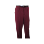 Men INSERCH 2pc Walking Leisure Suit Shirt Pants Set Short Sleeves 9356 Burgundy - J.Valintin Men's Wear Legend - 94144