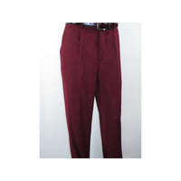 Men INSERCH 2pc Walking Leisure Suit Shirt Pants Set Short Sleeves 9356 Burgundy - J.Valintin Men's Wear Legend - 94144