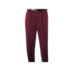 Men INSERCH 2pc Walking Leisure Suit Shirt Pants Set Short Sleeves 9356 Burgundy - J.Valintin Men's Wear Legend - 94144