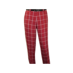 Men INSERCH premium Soft Cool Linen 2pc Walking Leisure suit 7098 Red Plaid - J.Valintin Men's Wear Legend - 100703