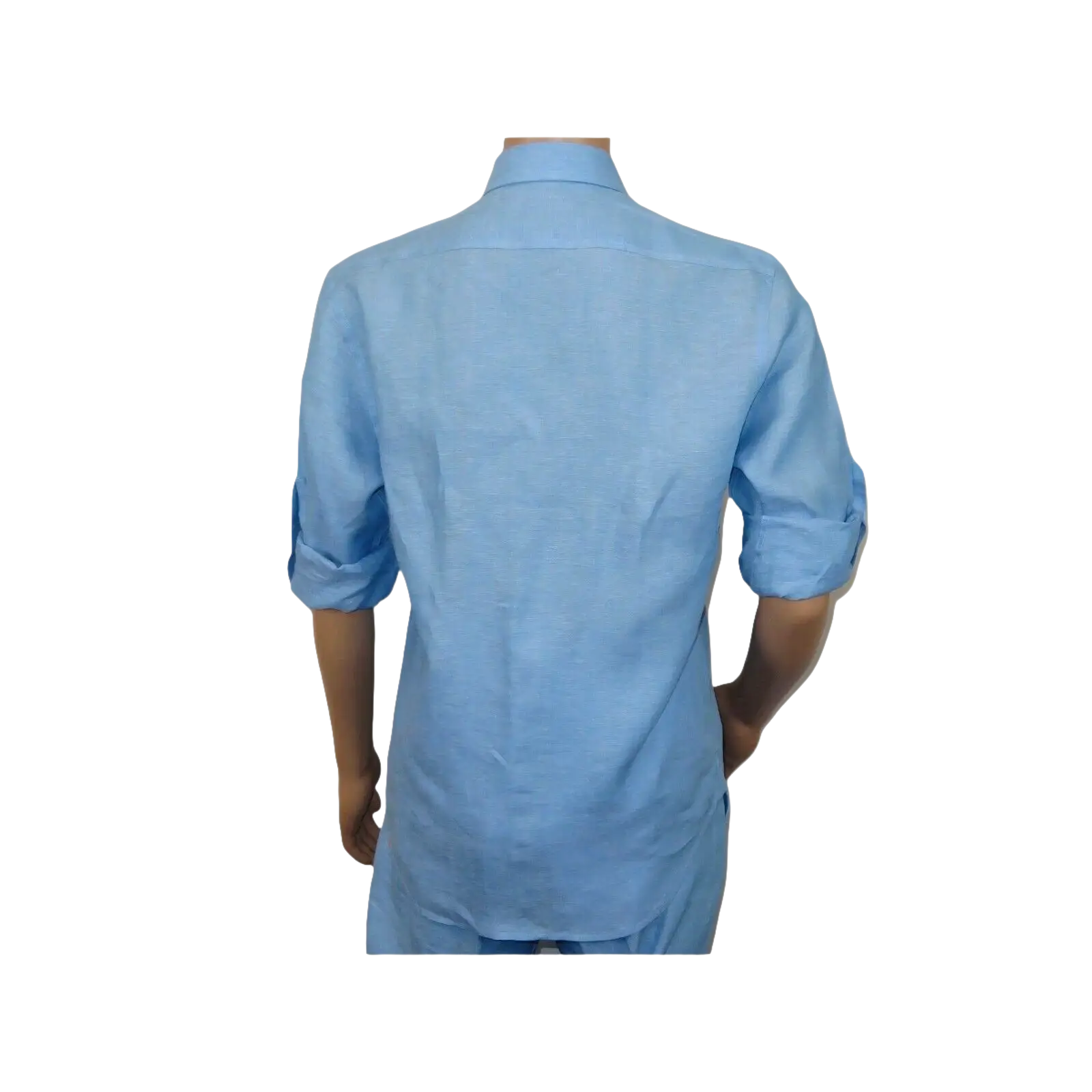 Men INSERCH premium Soft Linen Breathable 2pc Walking Leisure suit LS29116 Blue - J.Valintin Men's Wear Legend - 100675
