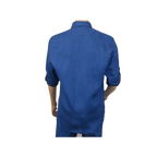 Men INSERCH premium Soft Linen Breathable 2pc Walking Leisure suit LS29116 Royal - J.Valintin Men's Wear Legend - 100682