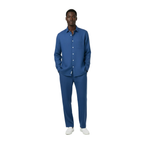 Men INSERCH premium Soft Linen Breathable 2pc Walking Leisure suit LS29116 Royal
