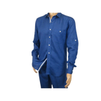 Men INSERCH premium Soft Linen Breathable 2pc Walking Leisure suit LS29116 Royal - J.Valintin Men's Wear Legend - 100682
