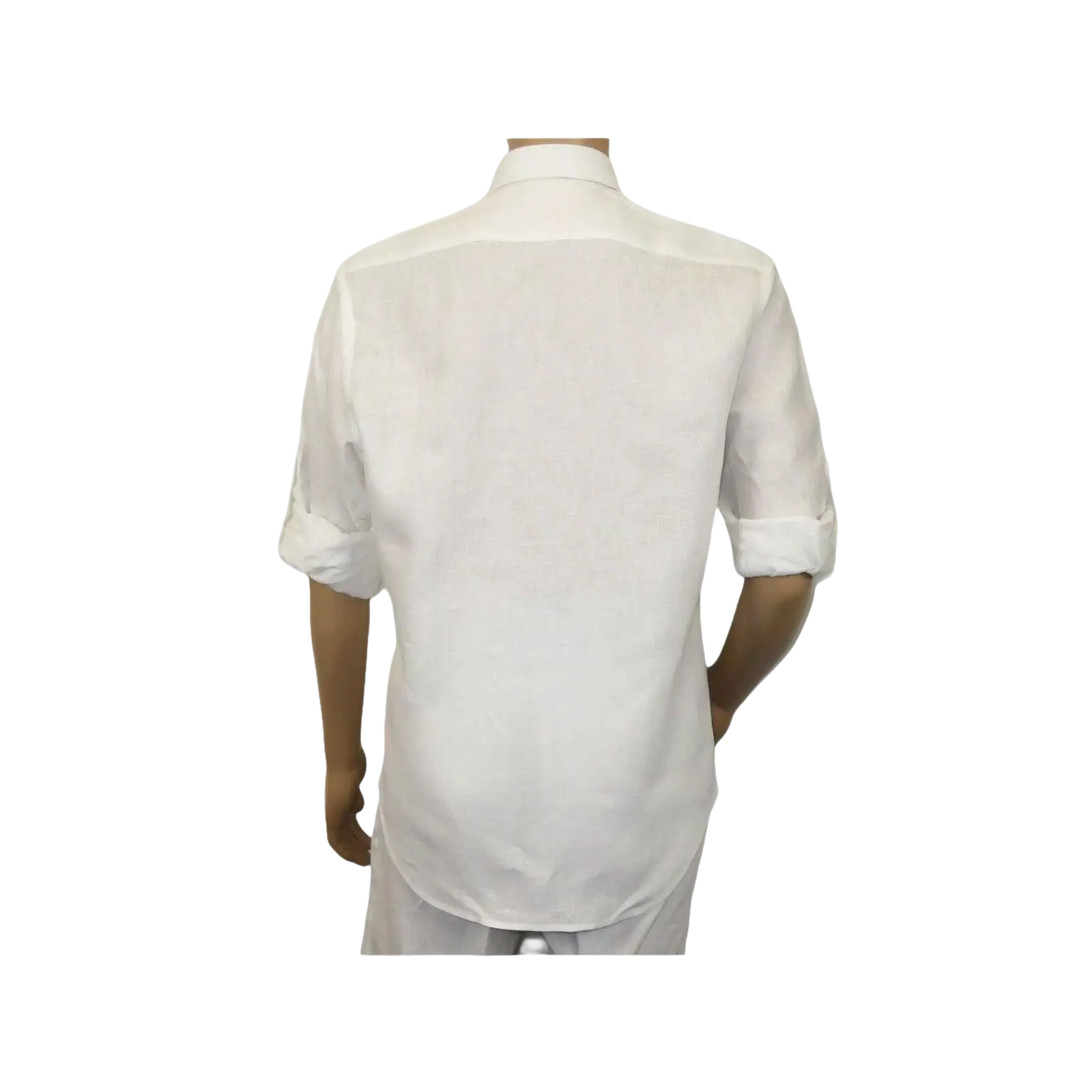 Men INSERCH premium Soft Linen Breathable 2pc Walking Leisure suit LS29116 white - J.Valintin Men's Wear Legend - 100668