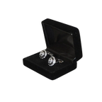 Men J.Valintin Cufflinks by Vitorofolo for French Cuff Shirt V39 - 31 Silver stone - J.Valintin Men's Wear Legend - 98381