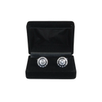 Men J.Valintin Cufflinks by Vitorofolo for French Cuff Shirt V39 - 44 Crystal - J.Valintin Men's Wear Legend - 98394