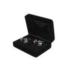 Men J.Valintin Cufflinks by Vitorofolo for French Cuff Shirt V39 - 48 Wine Silver - J.Valintin Men's Wear Legend - 98398