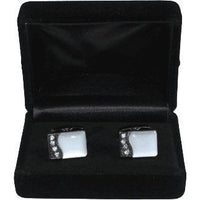 Men J.Valintin Cufflinks by Vitorofolo for French Cuff Shirt V39 - 52 Silver white - J.Valintin Men's Wear Legend - 111336