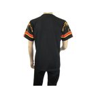 Men LAVERITA European Fashion Crew Shirt Rhine Stones Chain Florals 12085 Black - J.Valintin Men's Wear Legend - 99890