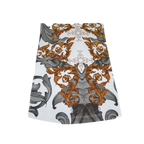 Men LAVERITA European Fashion Crew Shirt Rhine Stones Floral 93370 White - J.Valintin Men's Wear Legend - 99957