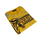 Men LAVERITA European Fashion Crew Shirt Short Sleeve Lion Medallion 93324 Gold - J.Valintin Men's Wear Legend - 99909