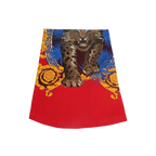 Men LAVERITA European Fashion Crew Shirt Short Sleeve Lion Medallion 93357 Red - J.Valintin Men's Wear Legend - 99963