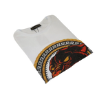Men LAVERITA European Fashion Crew Shirt Short Sleeve Lion Medallion 94453 White - J.Valintin Men's Wear Legend - 99921
