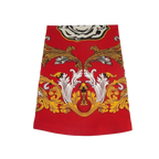 Men LAVERITA European Fashion Shirt Short Sleeves Medusa Floral Design 93361 Red - J.Valintin Men's Wear Legend - 99939