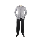 Men Makrom Shirt Cotton Blend wrinkle less Long Sleeves Stripe 6487 Black white - J.Valintin Men's Wear Legend - 74181