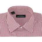 Men Mondego 100% Cotton Dress Sport Classic Business shirt A9100 Red checker box - J.Valintin Men's Wear Legend - 4408